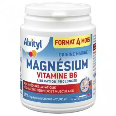Alvityl Magnésium Vitamine B6 Libération Prolongée Comprimés Lp Pot/120 à Hendaye